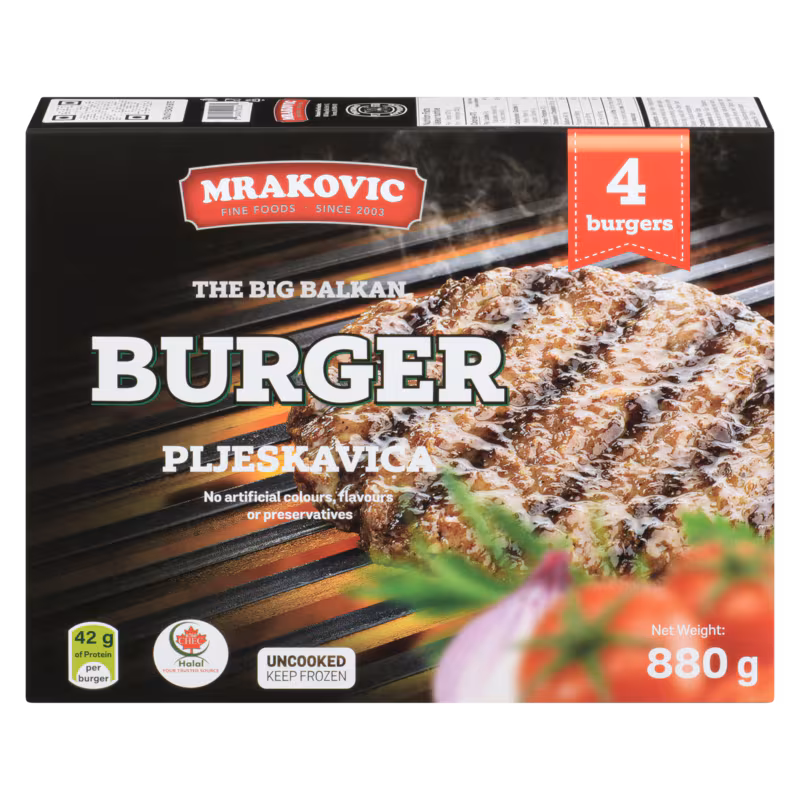 Mrakovic Big Balkan Burgers (4-Pack)