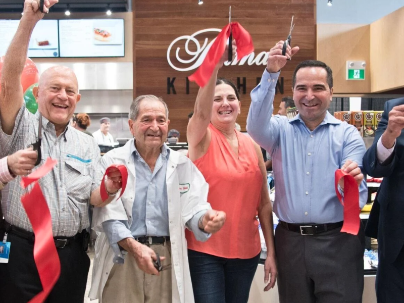 Marsilio, Lori, and Anthony Petrucci pose for the grand opening of Palma’s Kitchen on September 14th, 2018.